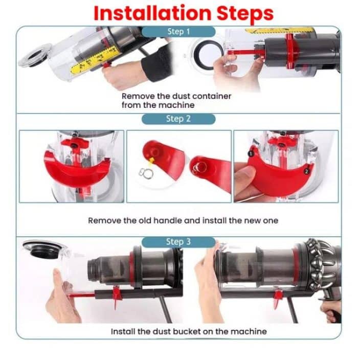 Für Dyson V10/V11/V15 Verbesserte Staub Bin Trigger Schalter Ersatz Teil – Bild 6