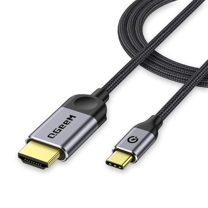 QGeeM USB-C/Type-C To HDMI Cable 4K 30Hz For Screen Mirroring & Extended Display, 1.2m, 1.8m, 3m