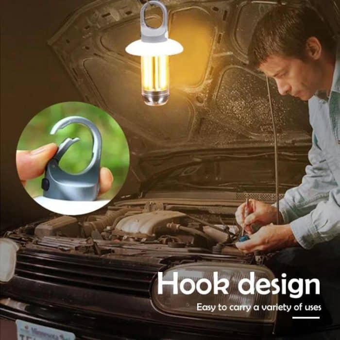 Rechargeable Dual Light Source Camping Lantern & Flashlight Warm/White Portable Outdoor Light, 8 Tungsten Filaments, 4 Tungsten Filaments – Bild 6