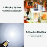 Rechargeable Dual Light Source Camping Lantern & Flashlight Warm/White Portable Outdoor Light, 8 Tungsten Filaments, 4 Tungsten Filaments – Bild 7