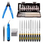3D Printer Tool Kit Model Cleaning Tools, Carving Knife, File, Edge Trimmer & Polishing Supplies, 36 In 1