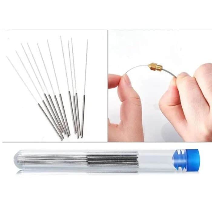3D Printer Nozzle Cleaning Kit MK8 Nozzle 0.4mm Stainless Steel Cleaning Needle, 22 In 1, 12 In 1 – Bild 4