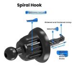 MagSafe Magnetic Holder Car Air Conditioning Vent Mount, CD Pattern Magnetic Suction Head+Triangle Hook, Mirror Magnetic Head+Triangle Hook, CD Pattern Magnetic Suction Head+Straight Hook, CD Pattern Magnetic Suction Head+Suction Cup – Bild 2