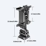Dual Phone Mount Teleprompter Stand with Arca-Swiss Base Compatible with DJI Stabilizers for Live Streaming/Vlogging/Video Recording – Bild 8