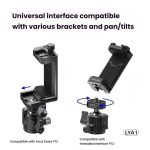 Leaplight Dual Cold Shoe All-Metal Phone Mount with 4x1/4 Inch Screw Ports & Arri Locating Holes – Bild 5