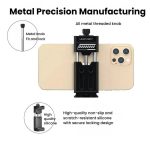 Leaplight Dual Cold Shoe All-Metal Phone Mount with 4x1/4 Inch Screw Ports & Arri Locating Holes – Bild 8