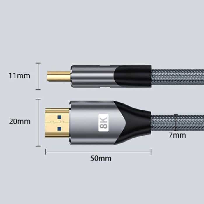VegGieg W-H4 8K HDMI 2.1 Cable TV Set-Top Box Computer Connection Monitor Projector Video HD Cable, 1m, 1.5m, 2m, 3m, 5m – Bild 12