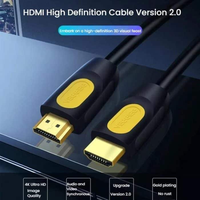 VegGieg HHI HDMI 2.0 HD Cable 4K 60Hz Television Computer Monitor Projector Video Connection Cable, 1M, 1.5M, 2M, 3M, 5M, 8M, 10M, 12M, 15M, 20M – Bild 2