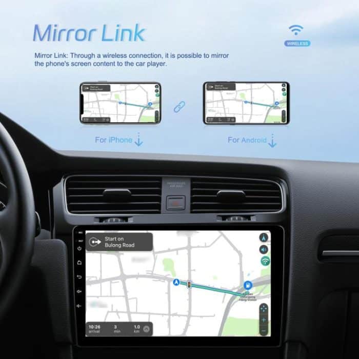 7 Inch 4+64G WiFi Version Dual Butt Universal Bluetooth Wireless Carplay Car Navigation Center Control, Standard, Standard+AHD+Mic – Bild 5