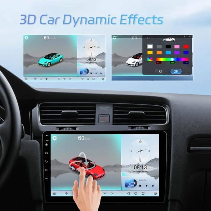 7 Inch 4+64G WiFi Version Dual Butt Universal Bluetooth Wireless Carplay Car Navigation Center Control, Standard, Standard+AHD+Mic – Bild 6