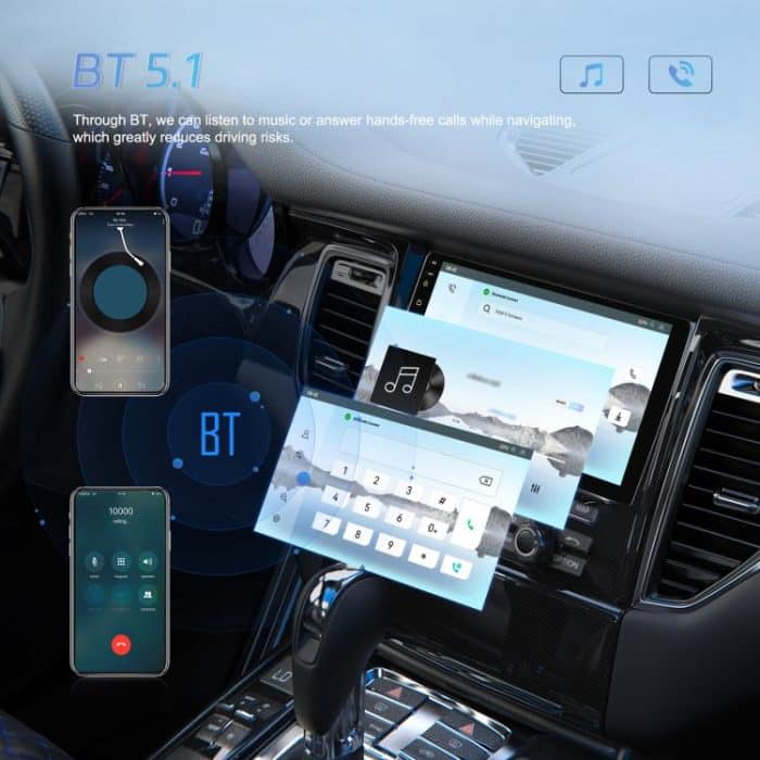 7 Inch 4+64G WiFi Version Dual Butt Universal Bluetooth Wireless Carplay Car Navigation Center Control, Standard, Standard+AHD+Mic – Bild 9