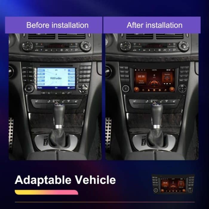 7 inch Horizontal Screen 2+64G Bluetooth Car Player Carplay Car Center Control Integrated Machine For Mercedes-Benz W211 / E200 / E220 / CLS350 / CLS500, Standard, Standard+AHD+Mic – Bild 13