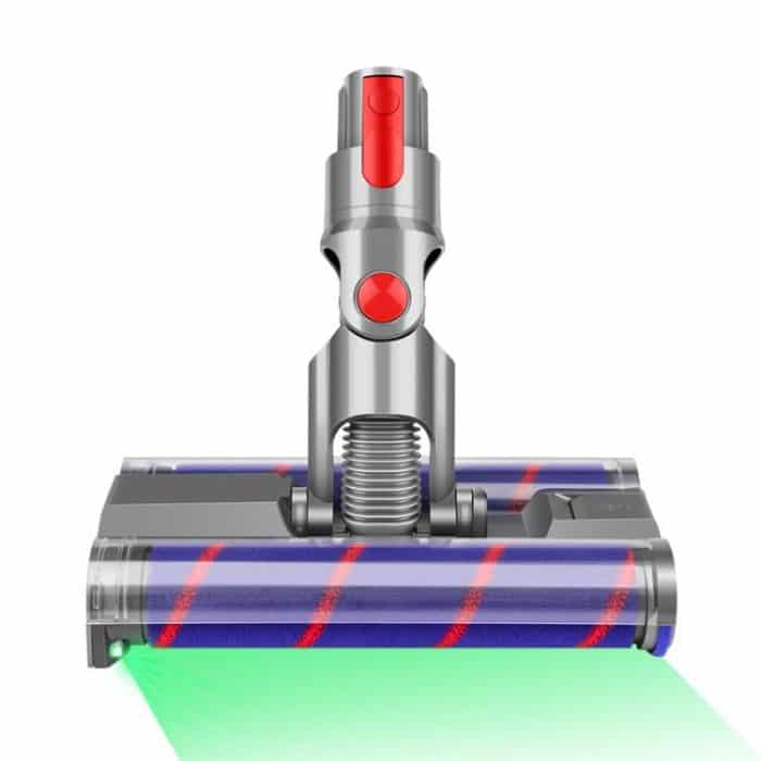TBD06060663.jpg Für Dyson V7/V8/V10/V11/V15 Doppelrollen-Bodenbürste aus weichem Samt mit LED-Stauberkennung – Bild 1