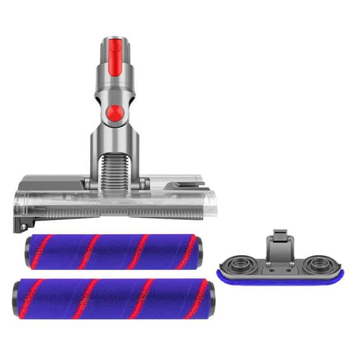 Für Dyson V7/V8/V10/V11/V15 Doppelrollen-Bodenbürste aus weichem Samt mit LED-Stauberkennung – Bild 3