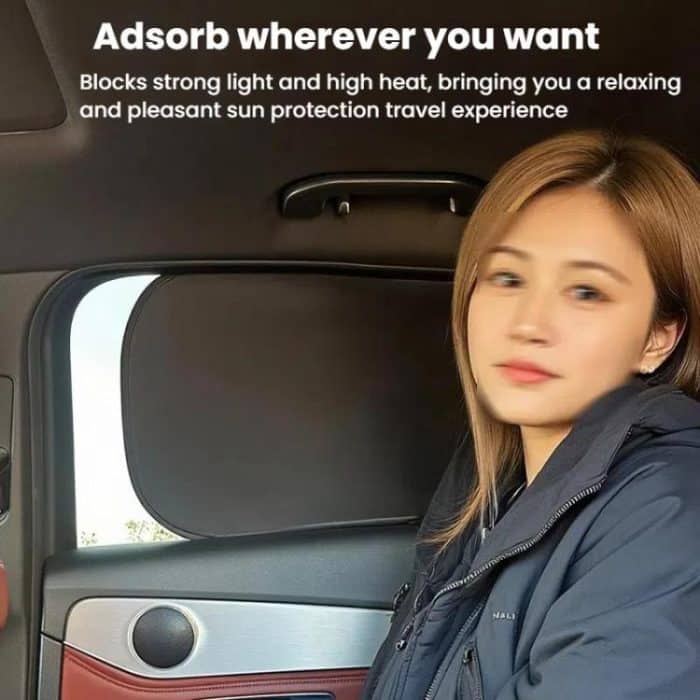 SUITU ST-2414 Car Vinyl Static Film Adsorption Sunshade Sunscreen Heat Insulation Sunblinds, ST-2414 – Bild 7