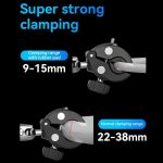 TELESIN Camera Double Clip Crab Clamp 360 Rotating Motorcycle Bicycle Handlebar Mount, Double Clip – Bild 7