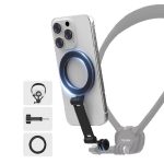 TELESIN Mobile Phone Magnetic Stand Two Claw Adapter Compatible with Chest Strap, Backpack Clip, Neck Mount, Phone Magnetic Stand
