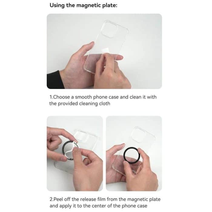 TELESIN Mobile Phone Magnetic Stand Two Claw Adapter Compatible with Chest Strap, Backpack Clip, Neck Mount, Phone Magnetic Stand – Bild 11