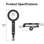 TELESIN Mobile Phone Magnetic Stand Two Claw Adapter Compatible with Chest Strap, Backpack Clip, Neck Mount, Phone Magnetic Stand – Bild 10