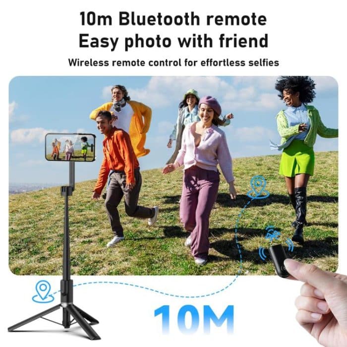 TELESIN 1.3m Magnetic Selfie Stick Tripod Phone Stand for Outdoor Vlog & Live Streaming with Bluetooth Remote – Bild 6