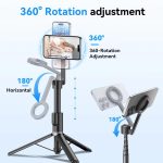 TELESIN 1.3m Magnetic Selfie Stick Tripod Phone Stand for Outdoor Vlog & Live Streaming with Bluetooth Remote – Bild 8