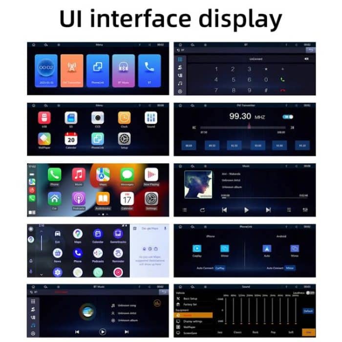 6.86 Inch Foldable Portable Bluetooth Car MP5 Player With MirrorLink/CarPlay/Android Auto Support, B5370, B5370+4LEDs Reversing Camera, B5370+8LEDs Reversing Camera, B5370+12LEDs Reversing Camera – Bild 11