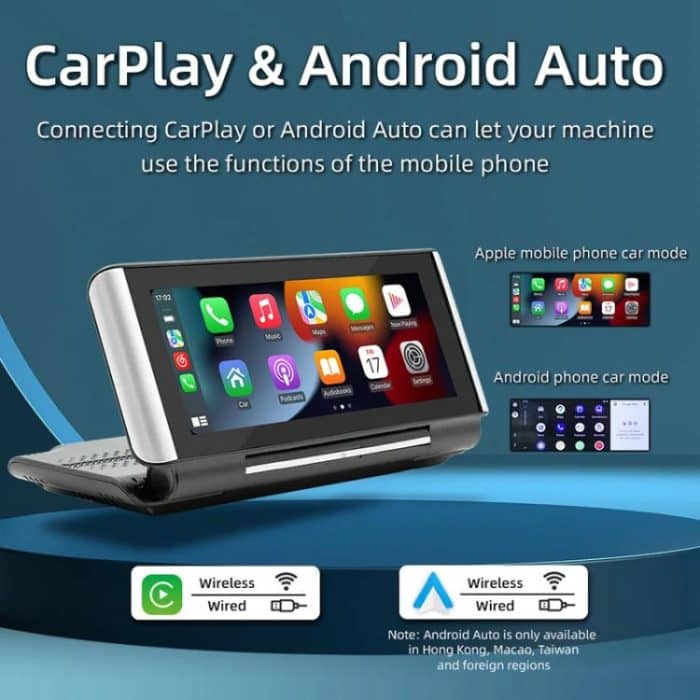 6.86 Inch Foldable Portable Bluetooth Car MP5 Player With MirrorLink/CarPlay/Android Auto Support, B5370, B5370+4LEDs Reversing Camera, B5370+8LEDs Reversing Camera, B5370+12LEDs Reversing Camera – Bild 5