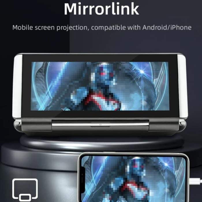6.86 Inch Foldable Portable Bluetooth Car MP5 Player With MirrorLink/CarPlay/Android Auto Support, B5370, B5370+4LEDs Reversing Camera, B5370+8LEDs Reversing Camera, B5370+12LEDs Reversing Camera – Bild 6