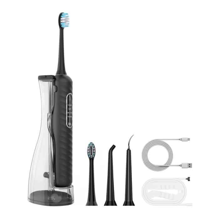 TBD0606069601A.jpg 3-in-1 Electric Toothbrush, Water Flosser & Oral Irrigator with 180mL Detachable Tank – Bild 1