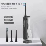 3-in-1 Electric Toothbrush, Water Flosser & Oral Irrigator with 180mL Detachable Tank – Bild 2