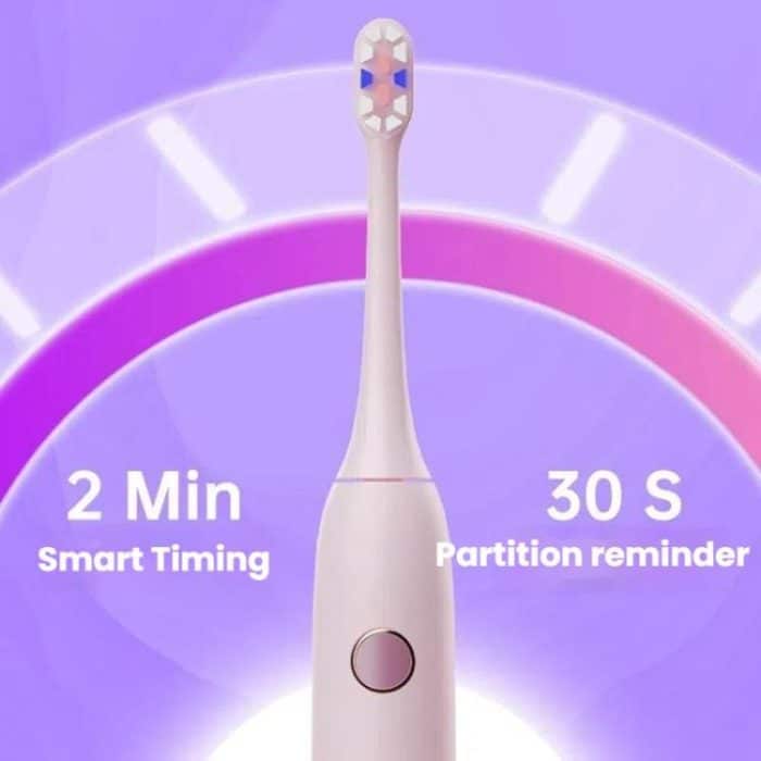 Rechargeable Sonic Electric Toothbrush for Adults with Custom Mode, Antibacterial Brush Heads, Smart Timer, Sterilization White, Sterilization Light Purple, Standard White, Standard Light Purple – Bild 8