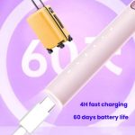 Rechargeable Sonic Electric Toothbrush for Adults with Custom Mode, Antibacterial Brush Heads, Smart Timer, Sterilization White, Sterilization Light Purple, Standard White, Standard Light Purple – Bild 9