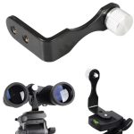 Binoculars Tripod Adapter L-Shaped Metal Mount Connector for Photography, Stabilizing Binocular