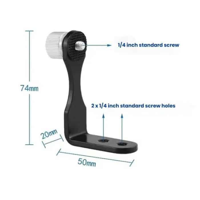 Binoculars Tripod Adapter L-Shaped Metal Mount Connector for Photography, Stabilizing Binocular – Bild 5