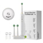 Rechargeable Electric Toothbrush for Adults 4200 RPM Rotating Brush IPX8 Waterproof Inductive Charging, Sterilized White, Sterilized Black, Regular White, Regular Black