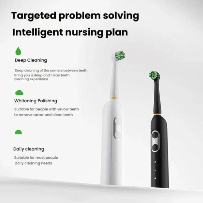 Rechargeable Electric Toothbrush for Adults 4200 RPM Rotating Brush IPX8 Waterproof Inductive Charging, Sterilized White, Sterilized Black, Regular White, Regular Black – Bild 6