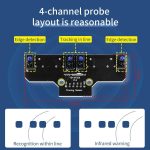 Yahboom 4 Channel Infrared Tracking Sensor Module For Smart Car Robot, Module, Module+ 6Pin Cable, With 6Pin Cable+16mm Copper Column, With 6Pin Cable+23mm Copper Column, Module+DuPont Cable, With DuPont Cable+16mm Copper Column... – Bild 7