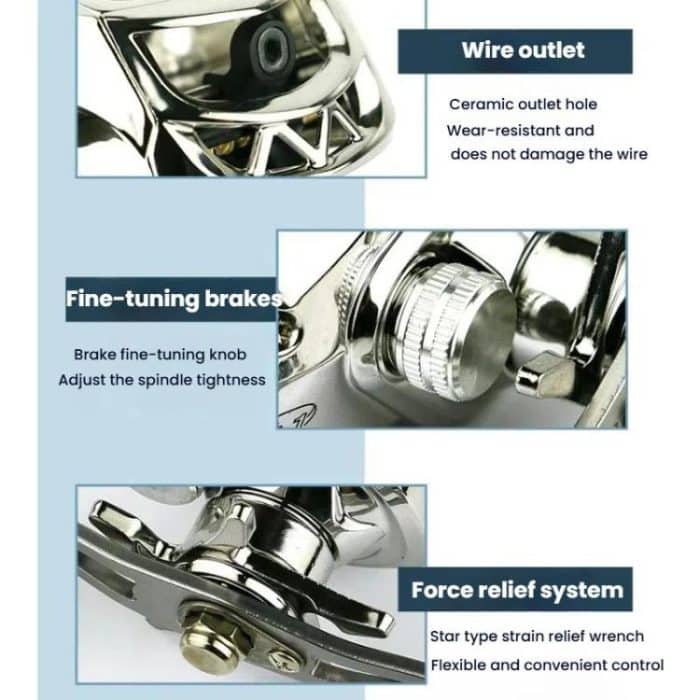 Baitcasting Fishing Reel 6.3:1 Gear Ratio with Magnetic Brake System, 12-Setting Adjustable, YUMOSH EQM201 Left Hand, YUMOSH EQM200 Right Hand – Bild 8