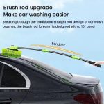 SUITU LS-444 Three-section Curved Car Wash Brush Chenille Car Wash Mop, Black Green – Bild 7