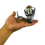 Zero-Gap Mini Spinning Reel for Rock/Ice/Raft/Lure Fishing, 5.2:1 Gear Ratio, YUMOSHI BZ500, YUMOSHI BZ800