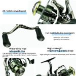 Dual Handle Zero-Gap Spinning Reel Balanced Anti-Shake Design, 5.2:1 Gear Ratio, YUMOSHI  SE2000S, YUMOSHI SE2500, YUMOSHI SE3000, YUMOSHI SE4000 – Bild 5