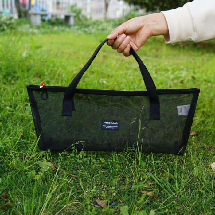 NOBANA Outdoor BBQ Grilling Fork Portable Stainless Steel Wooden Handle Grilling Skewer With Storage Bag, 7pcs /Set White, 7pcs /Set Black, 10pcs /Set White, 10pcs /Set Black – Bild 8