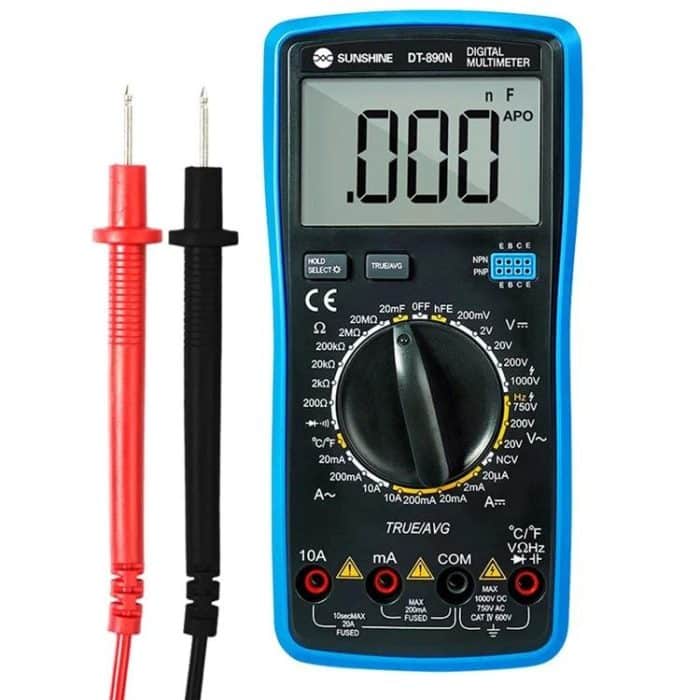 TBD0606085801.jpg High-precision Digital Multimeter Portable Repair Meter With Burn Protection, DT-890N – Bild 1
