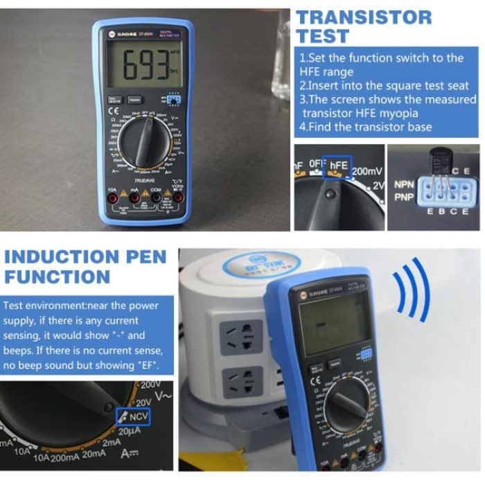 High-precision Digital Multimeter Portable Repair Meter With Burn Protection, DT-890N – Bild 9