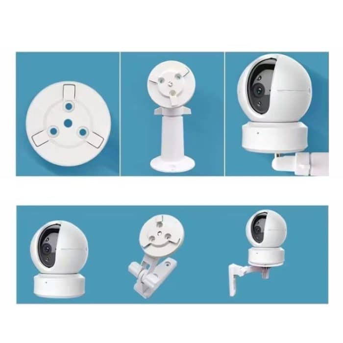 5pcs /Pack 54mm Round Base Mount Bracket for EZVIZ Security Cameras, White – Bild 4