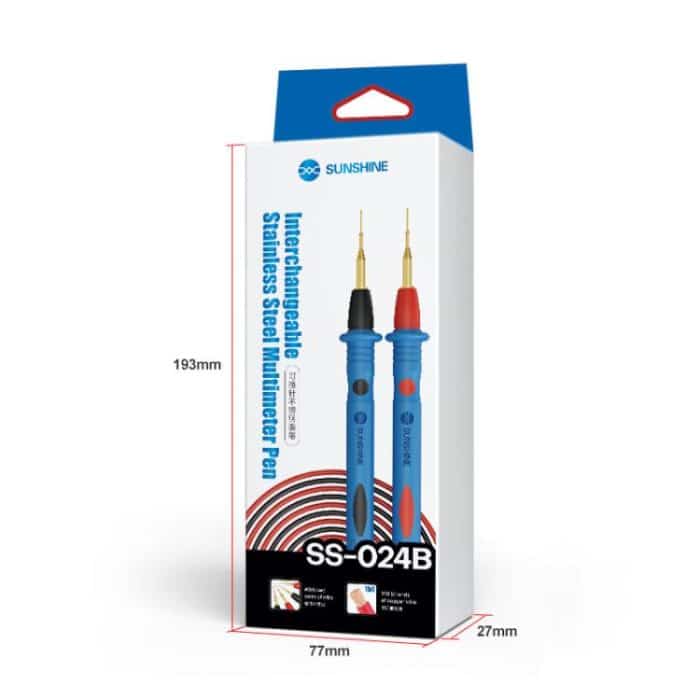 Replaceable Stainless Steel Probe Tips Soft Silicone Multimeter Probe Tips, SS-024B – Bild 10