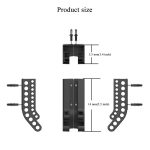 An der Wand montierter Batterie-Organizer für 10 AA- und 10 AAA-Batterien. Platzsparendes Batterie-Aufbewahrungsregal – Bild 6