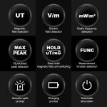 HABOTEST HT628B Mehrfeld-EMF-Messgerät Wiederaufladbarer Tester für elektromagnetische Strahlung – Bild 4