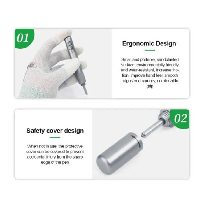 Repairing Mobile Phone Back Cover Glass Explosion Pen Disassembling Lens Frame Diamond Pen, RL-066A – Bild 6