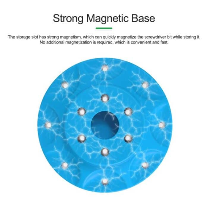 Screwdriver Rotating Storage Box Mobile Phone Repair Screwdriver Bit Storage Box, RL-078A – Bild 5
